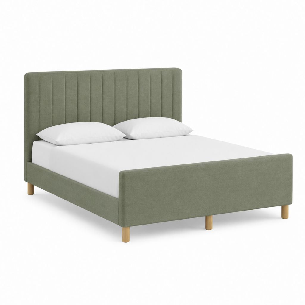 Polsterbett Doppelbett Grün mit Polyesterbezug Rechteckig 160 x 200 cm