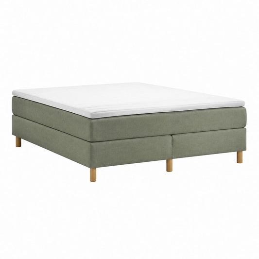 Boxspringbett Doppelbett Grün Polyester Rechteckig 180 x 200 cm