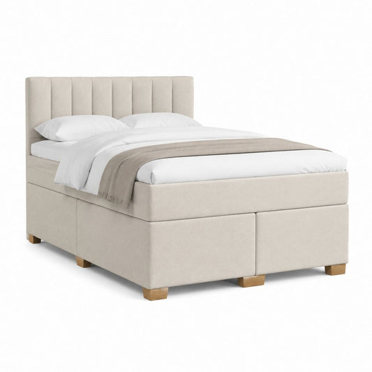 Polsterbett Beige Polyester Rechteckig 180 x 200 cm